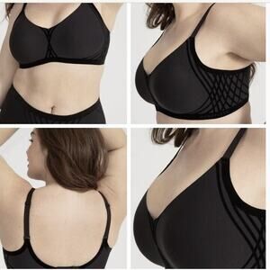 Honeylove Black Silhouette Bra Large